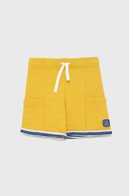 Zdjęcie produktu United Colors of Benetton szorty bawełniane dziecięce kolor żółty regulowana talia