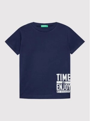 Zdjęcie produktu United Colors Of Benetton T-Shirt 3096C103K Granatowy Regular Fit