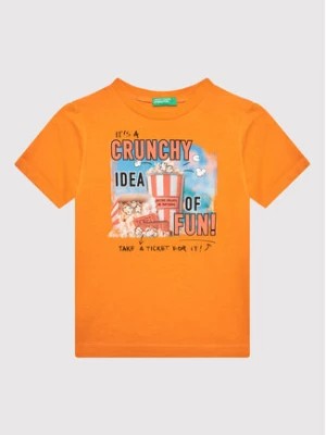 Zdjęcie produktu United Colors Of Benetton T-Shirt 3096C103Y Pomarańczowy Regular Fit