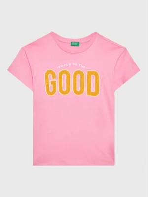 Zdjęcie produktu United Colors Of Benetton T-Shirt 3096C10AY Różowy Oversize