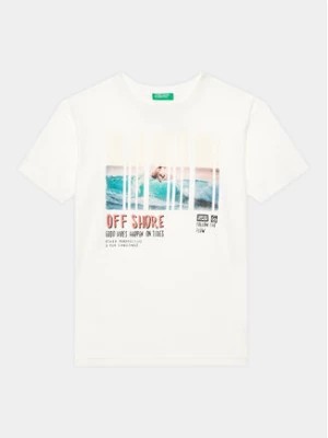 Zdjęcie produktu United Colors Of Benetton T-Shirt 3096C10BL Biały Regular Fit