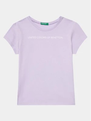 Zdjęcie produktu United Colors Of Benetton T-Shirt 3096C10H9 Fioletowy Regular Fit