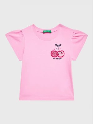 Zdjęcie produktu United Colors Of Benetton T-Shirt 3096G107Z Różowy Regular Fit