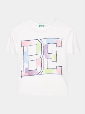 Zdjęcie produktu United Colors Of Benetton T-Shirt 398BC10BY Biały Regular Fit