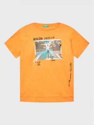 Zdjęcie produktu United Colors Of Benetton T-Shirt 3BR4C10AD Pomarańczowy Regular Fit