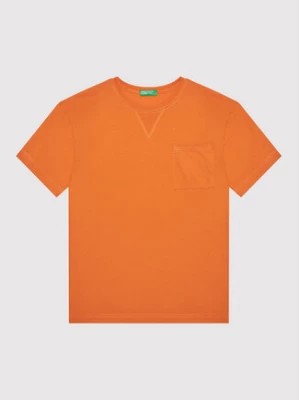 Zdjęcie produktu United Colors Of Benetton T-Shirt 3I1XC101W Pomarańczowy Regular Fit
