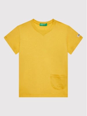 Zdjęcie produktu United Colors Of Benetton T-Shirt 3I1XG100M Żółty Regular Fit