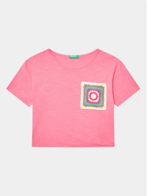 Zdjęcie produktu United Colors Of Benetton T-Shirt 3LHAC10BV Różowy Regular Fit