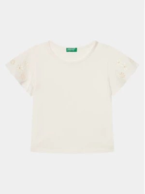 Zdjęcie produktu United Colors Of Benetton T-Shirt 3P4ZC10I4 Écru Slim Fit