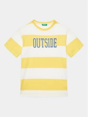 Zdjęcie produktu United Colors Of Benetton T-Shirt 3ZNBC10BN Żółty Regular Fit