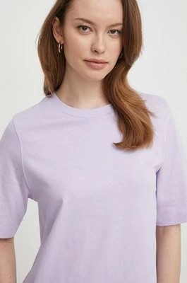 Zdjęcie produktu United Colors of Benetton t-shirt bawełniany damski kolor fioletowy