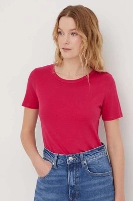 Zdjęcie produktu United Colors of Benetton t-shirt bawełniany damski kolor różowy