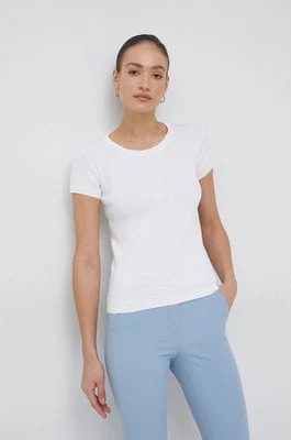 Zdjęcie produktu United Colors of Benetton t-shirt bawełniany kolor biały