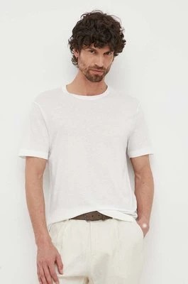 Zdjęcie produktu United Colors of Benetton t-shirt bawełniany kolor biały gładki