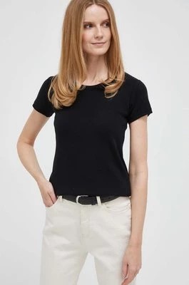 Zdjęcie produktu United Colors of Benetton t-shirt bawełniany kolor czarny