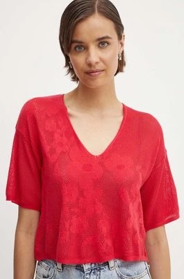 Zdjęcie produktu United Colors of Benetton t-shirt damski kolor różowy