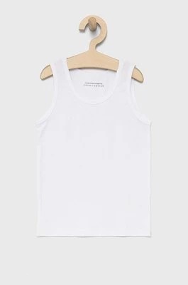 Zdjęcie produktu United Colors of Benetton t-shirt dziecięcy (2-pack) kolor biały gładki