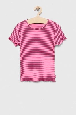 Zdjęcie produktu United Colors of Benetton t-shirt dziecięcy kolor fioletowy
