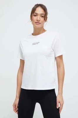Zdjęcie produktu United Colors of Benetton t-shirt lounge bawełniany kolor biały