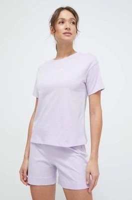 Zdjęcie produktu United Colors of Benetton t-shirt lounge bawełniany kolor fioletowy
