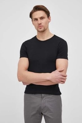 Zdjęcie produktu United Colors of Benetton t-shirt męski kolor czarny gładki