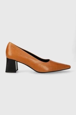 Zdjęcie produktu Vagabond Shoemakers czółenka skórzane ALTEA kolor brązowy na słupku 5740.001.22