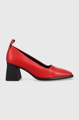 Zdjęcie produktu Vagabond Shoemakers czółenka skórzane HEDDA kolor czerwony na słupku 5303.101.47