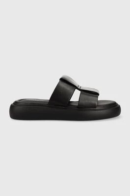 Zdjęcie produktu Vagabond Shoemakers klapki skórzane Blenda damskie kolor czarny na platformie 5519.201.20