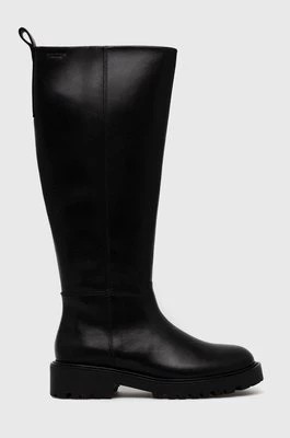 Zdjęcie produktu Vagabond Shoemakers kozaki skórzane KENOVA damskie kolor czarny na płaskim obcasie