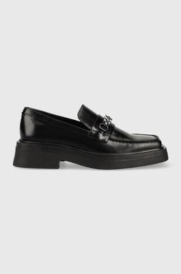 Zdjęcie produktu Vagabond Shoemakers mokasyny skórzane EYRA damskie kolor czarny na płaskim obcasie 5550.001.20