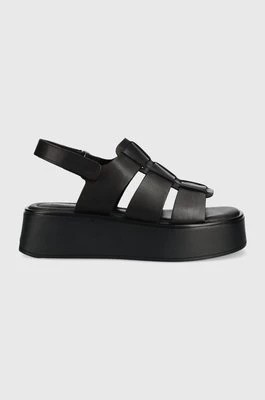 Zdjęcie produktu Vagabond Shoemakers sandały skórzane COURTNEY damskie kolor czarny na platformie