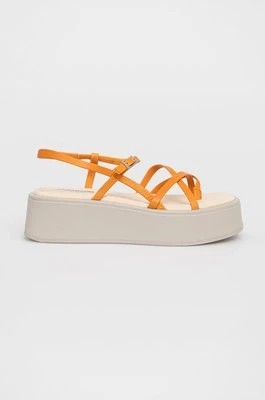 Zdjęcie produktu Vagabond Shoemakers sandały skórzane COURTNEY damskie kolor pomarańczowy