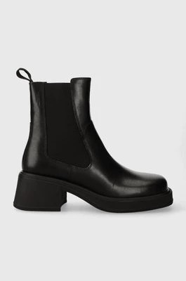 Zdjęcie produktu Vagabond Shoemakers sztyblety skórzane DORAH damskie kolor czarny na słupku 5642.001.20