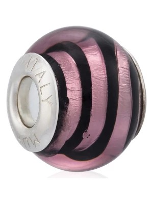 Zdjęcie produktu VALENTINA BEADS Szklany charms w kolorze jasnoróżowo-czarnym rozmiar: onesize