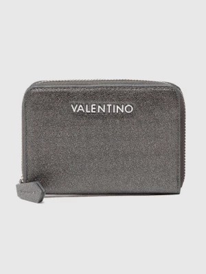 Zdjęcie produktu VALENTINO Zestaw ciemnosrebrny portfel damski z lusterkiem Valentino by Mario Valentino