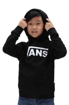 Zdjęcie produktu Vans Bluza bawełniana dziecięca kolor czarny z kapturem z nadrukiem