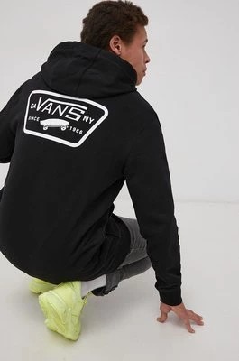 Zdjęcie produktu Vans Bluza bawełniana męska kolor czarny z kapturem z nadrukiem VN0A45CJBLK1-Black