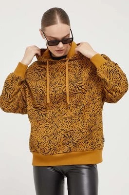 Zdjęcie produktu Vans bluza damska kolor brązowy z kapturem wzorzysta