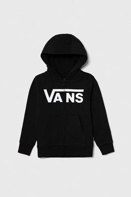 Zdjęcie produktu Vans bluza dziecięca VN000AMHBLK1 VANS CLASSIC FZ kolor czarny z kapturem z nadrukiem