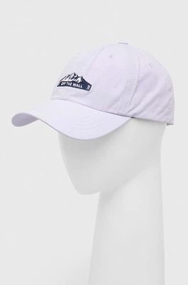 Zdjęcie produktu Vans czapka z daszkiem bawełniana kolor fioletowy z aplikacją