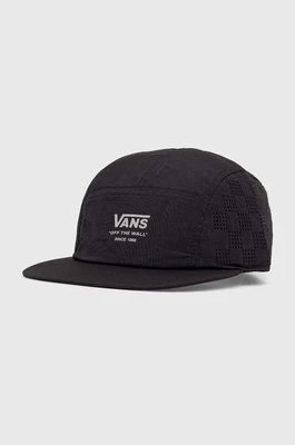 Zdjęcie produktu Vans czapka z daszkiem kolor czarny z nadrukiem