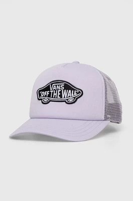 Zdjęcie produktu Vans czapka z daszkiem kolor fioletowy z aplikacją