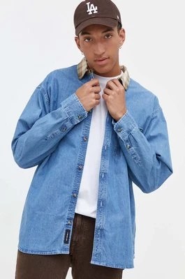 Zdjęcie produktu Vans koszula jeansowa męska kolor niebieski relaxed z kołnierzykiem klasycznym
