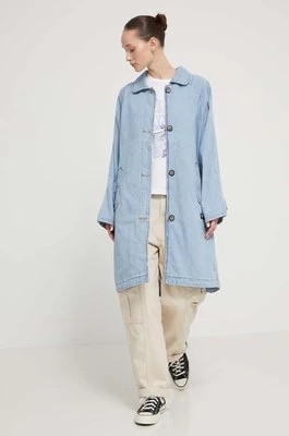 Zdjęcie produktu Vans płaszcz jeansowy damski kolor niebieski przejściowy oversize