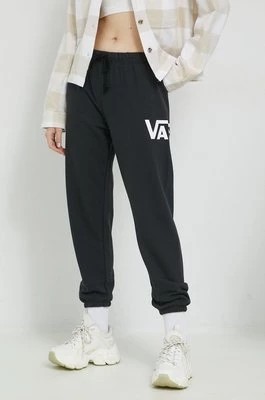 Zdjęcie produktu Vans spodnie dresowe damskie kolor czarny z nadrukiem