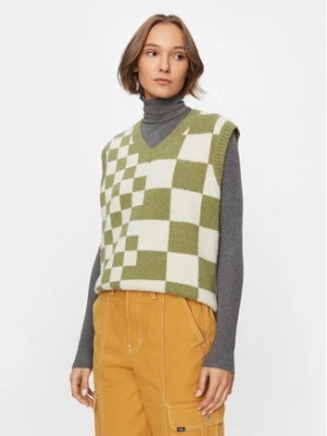 Zdjęcie produktu Vans Sweter Courtyard Checker Sweater Vest VN000F6WBD41 Zielony Regular Fit