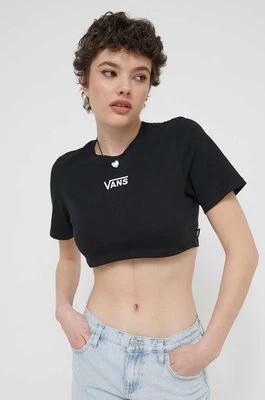 Zdjęcie produktu Vans t-shirt bawełniany damski kolor czarny