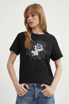 Zdjęcie produktu Vans t-shirt bawełniany damski kolor czarny
