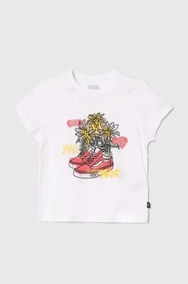 Zdjęcie produktu Vans t-shirt bawełniany dziecięcy DAISY SHOE MINI kolor biały
