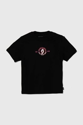 Zdjęcie produktu Vans t-shirt bawełniany dziecięcy FLAMINGO SKELETON BFF kolor czarny